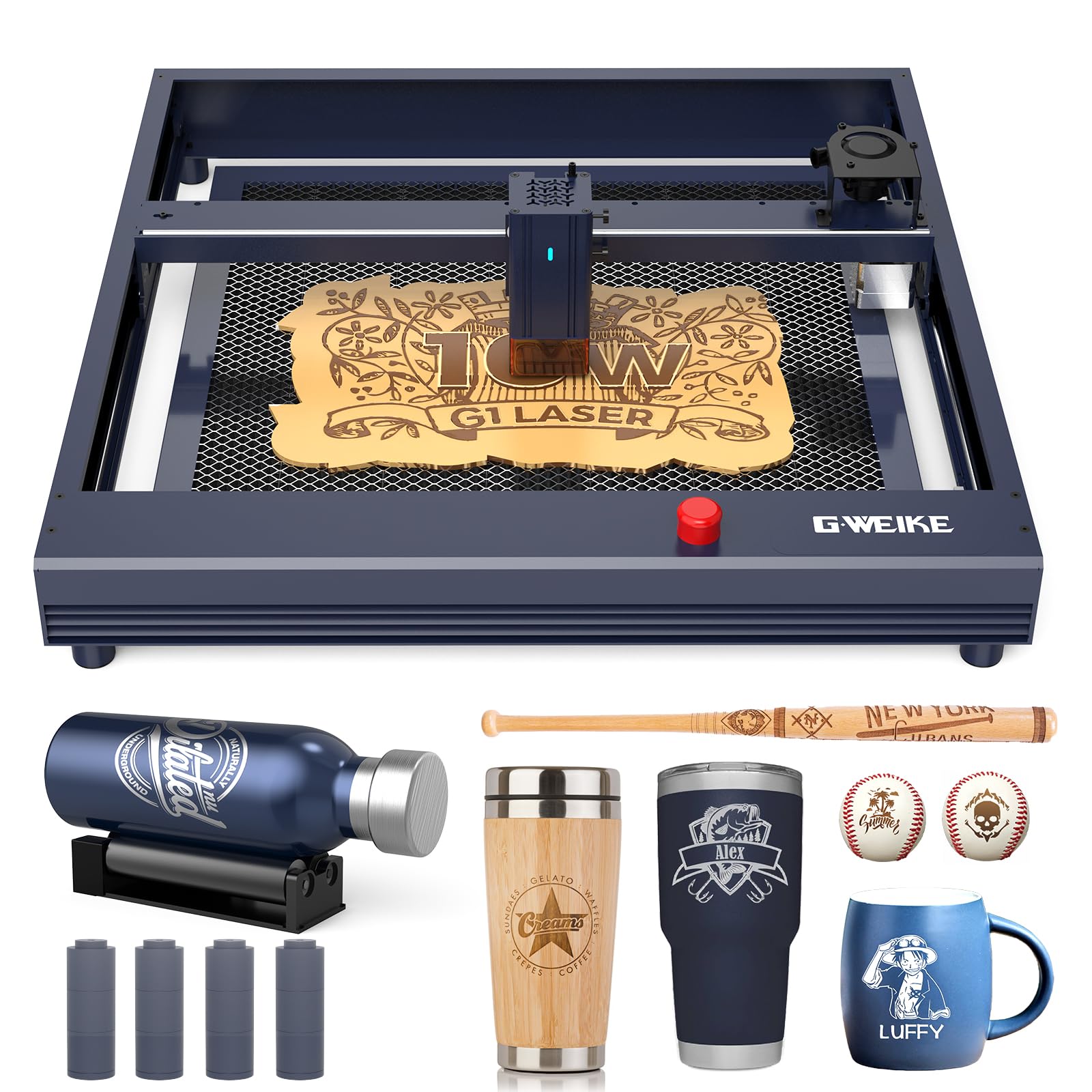 Amazon | GWEIKE G1 レーザー彫刻機+専用回転台 10Wレーザー高 Amazon | GWEIKE G1 レーザー彫刻機+専用回転台 10Wレーザー高